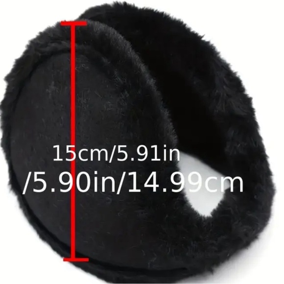 NWT Unisex Velvet Thick Ear Muffs, Tan/Brown, comfortable Warm Ear Protection - Picture 7 of 7